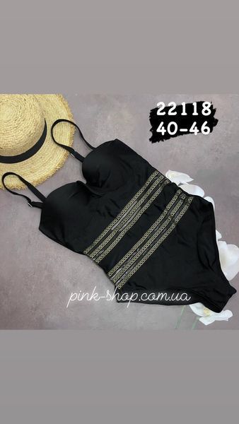Закритий купальник із сіткою 40-46 гурт-розниця 22118 фото